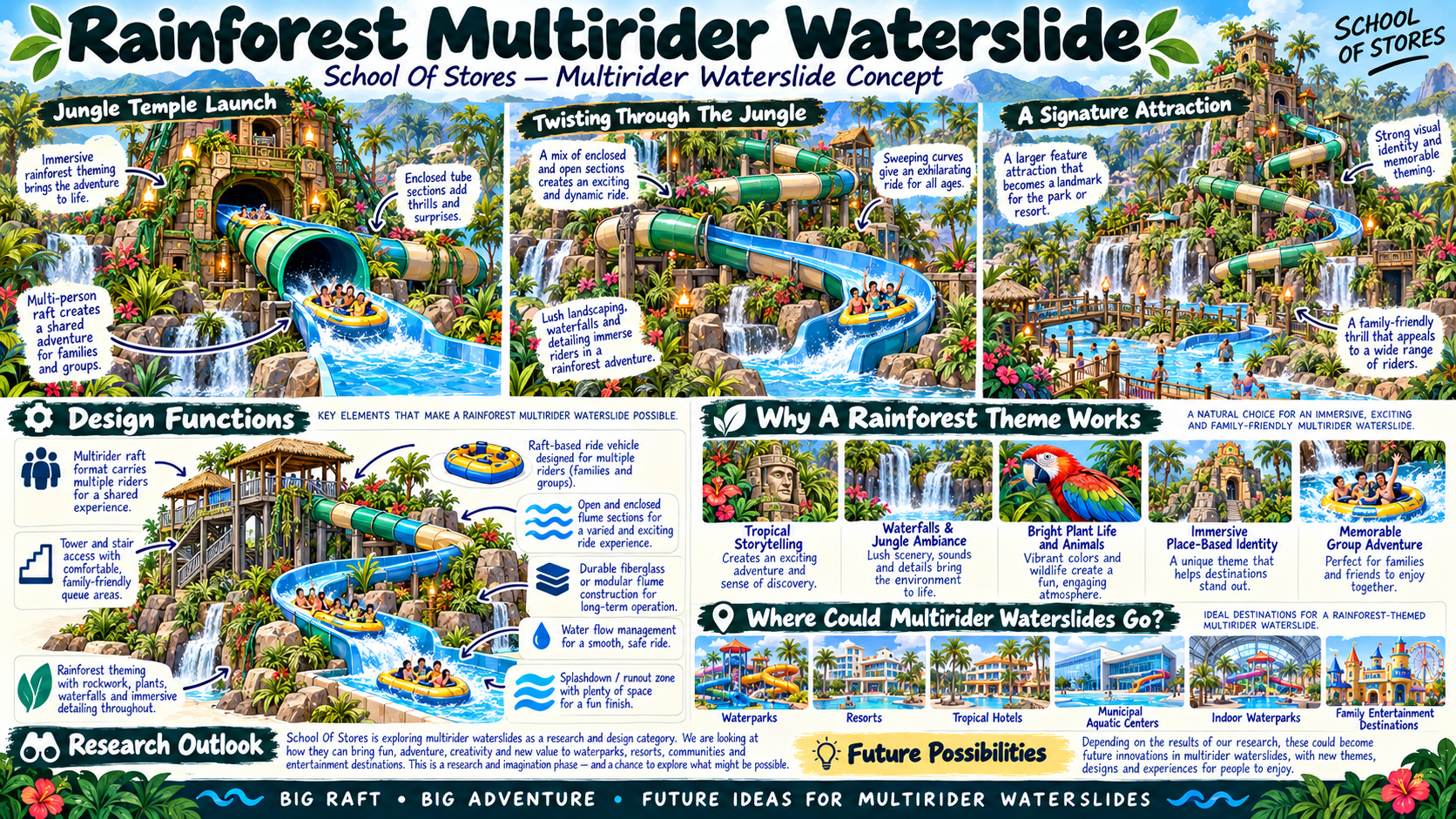 Water Ride Designs Multirider Attraction Designs – School Of Stores